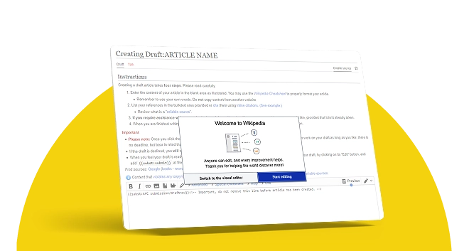 Wiki Draft Creation Service